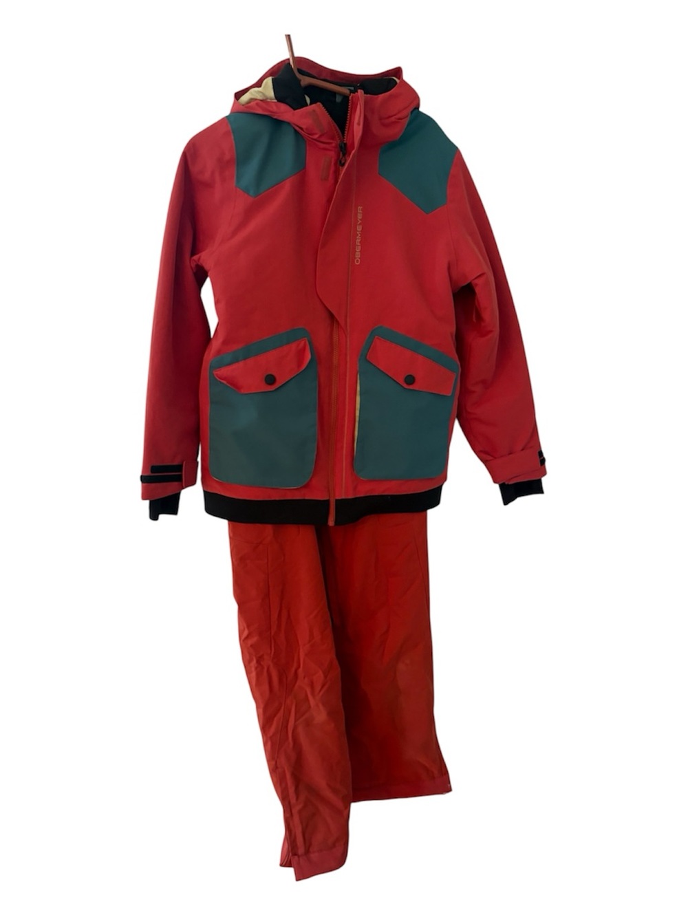 Kids/Teen Burnt Orange/ Gray SKU Jacket and matching Ski pants/bibs